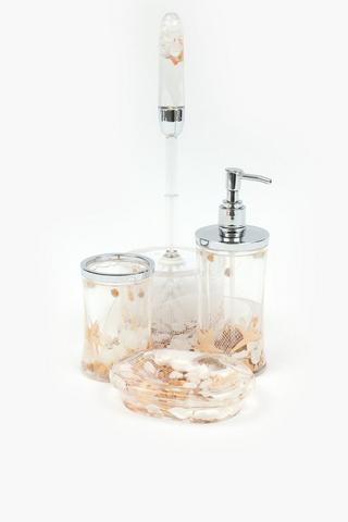 Faux Shell And Pebble Soap Dispenser