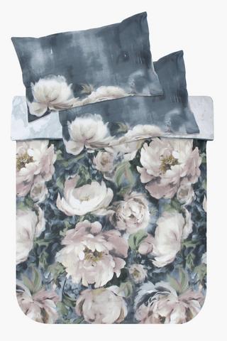Polycotton Moszna Floral Reversible Duvet Cover Set