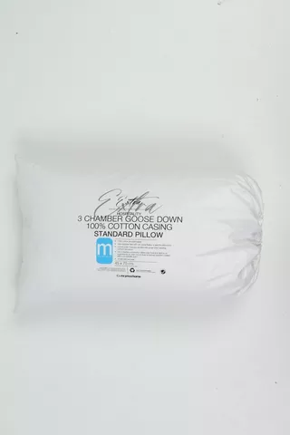 Hospitality 3 Chamber Goose Down Cotton Casing Standard Pillowcase