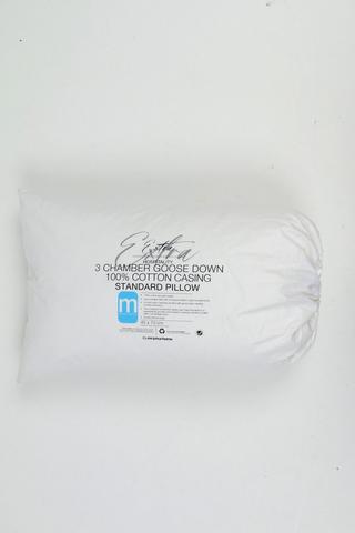 Hospitality 3 Chamber Goose Down Cotton Casing Standard Pillowcase
