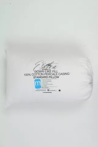 Hospitality Down Like Cotton Percale Casing Standard Pillow