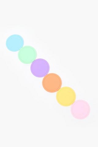 6 Pack Silicone Coasters 
