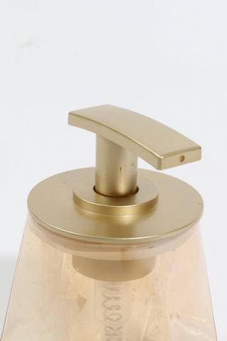 Amber Glass Soap Dispenser