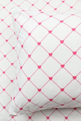 Soft Touch Printed Hazel Heart Pillowcase
