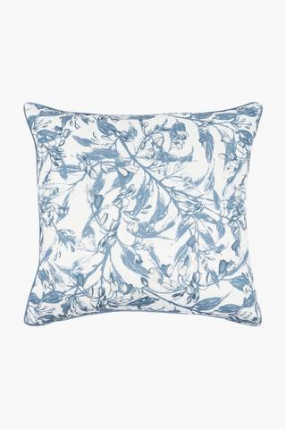 Premium Printed Hayden Leaf Feather Scatter Cushion, 60x60cm