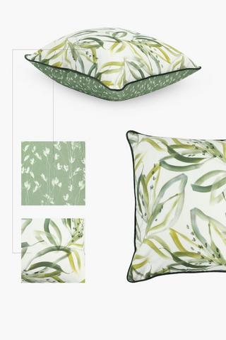 Premium Printed Cinzia U And G Feather Scatter Cushion, 60x60cm