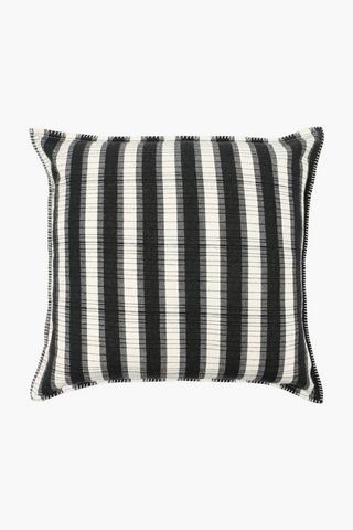 Bold Stripe And Check Cotton Scatter Cushion, 60x60cm