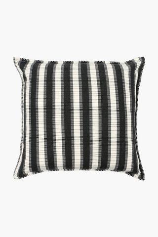 Bold Stripe And Check Cotton Scatter Cushion, 60x60cm