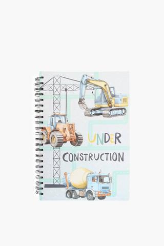 Construction Spiral Notebook A4
