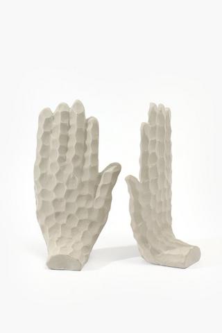 Greeting Hand Bookends, 10x19cm
