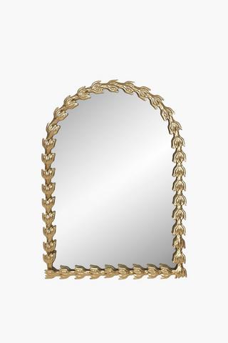 Luxe Leaf Arch Mirror, 58x50cm