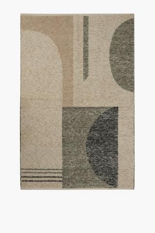 Jacquard Block Multi Woven Rug, 120x180cm