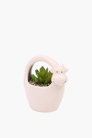 Potted Plant Novelty Cow