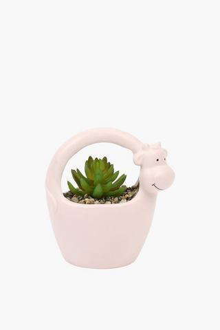 Potted Plant Novelty Cow