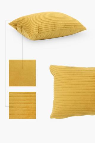 Velvet Usonic Stripe Scatter Cushion, 30x50cm