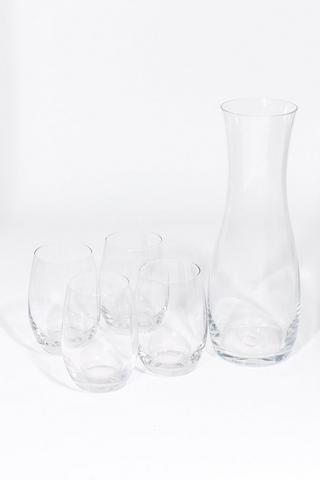 5 Piece Glass Carafe Set