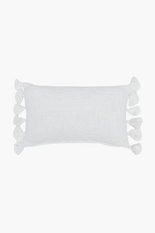 Cotton Slub Textured Scatter Cushion, 30x50cm