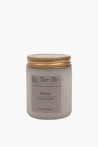 Relax Glass Candle, 273g