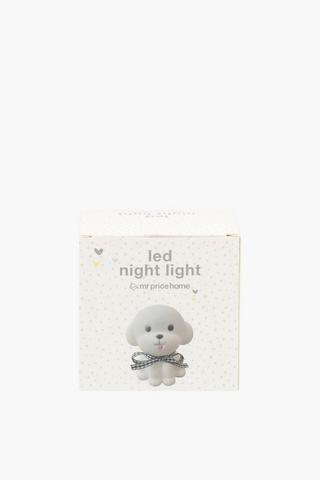 Plastic Puppy Led Night Light, Battery Operated