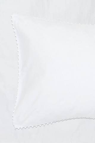 2 Pack Premium Cotton Pom Pom King Pillowcase