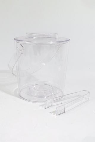 Acrylic Ice Bucket With Tongs