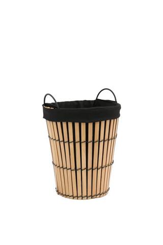 Woodslat Barrel Laundry Basket, 45cm Round