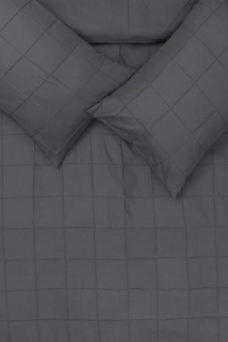Pintuck Check And Block Duvet Cover Set