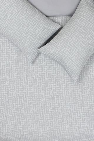 Muslin Jacquard Brick Work Duvet Cover Set