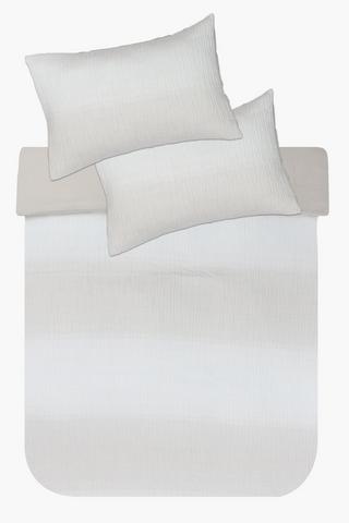 Muslin Jacquard Stripe Duvet Cover Set
