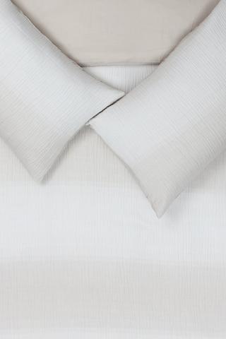 Muslin Jacquard Stripe Duvet Cover Set