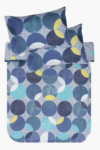 Soft Touch Reversible Urban Geometric Duvet Cover Set