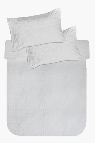 Soft Touch Seersucker Textured Duvet Cover Set