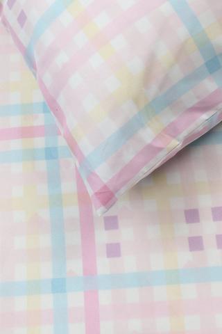 Soft Touch Printed Check Pillowcase