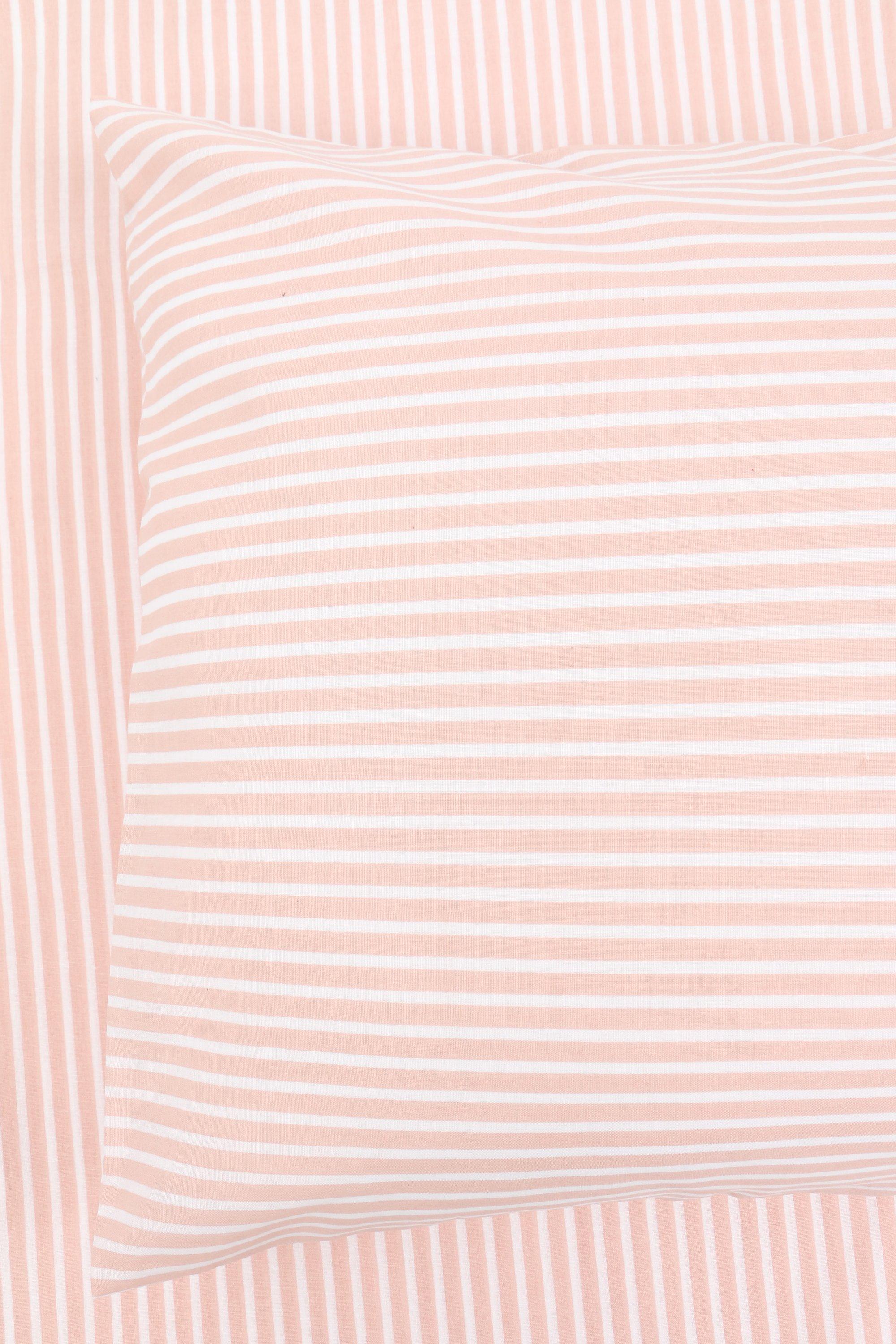 New purchases Satin Pillow Case Classic Pink Stripe Logo