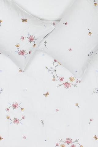Soft Touch Floral Medallion Embroidery Duvet Cover Set