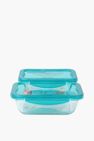 4 Piece Pyrex Glass Roasters