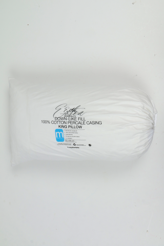 Hospitality Down Like Fill Cotton Percale Casing King Pillow