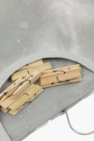 Printed Cotton Peg Bag