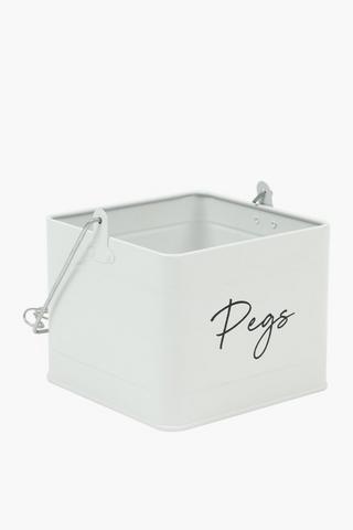 Metal Pegs Caddy
