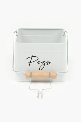 Metal Pegs Caddy
