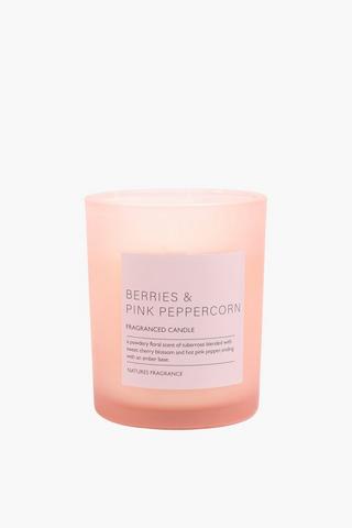 Berry And Peppercorn Glass Candle, 160g