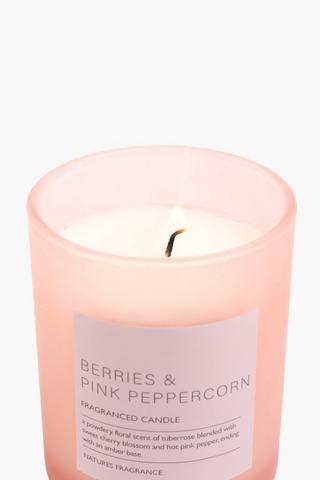 Berry And Peppercorn Glass Candle, 160g