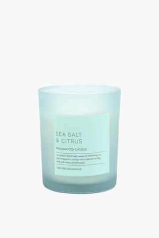 Sea And Citrus Salt Glass Candle,160g