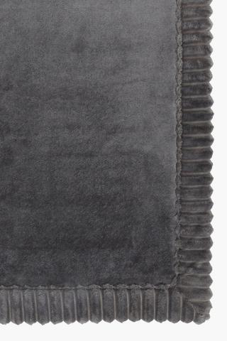 Memory Foam Ribbed Border Bath Mat Large, 50x80cm
