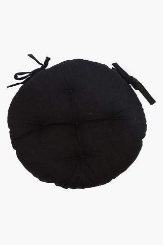 Plain Round Cotton Chair Pad, 40cm