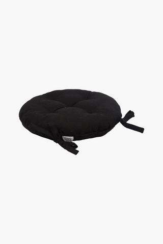 Plain Round Cotton Chair Pad, 40cm