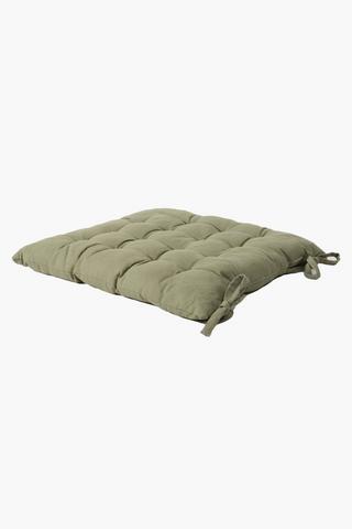 Plain Cotton Chair Pad, 50x50cm