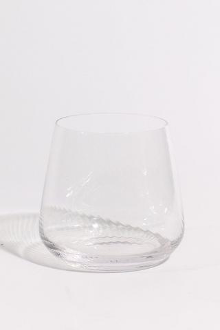 Carousel Ribbed Stemless Glass