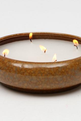 Ceramic Citronella Candle, 19x5cm