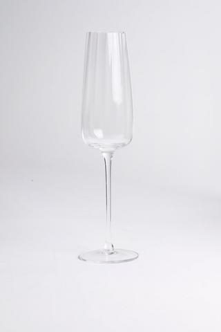 4 Pack Ribbed Champagne Flutes